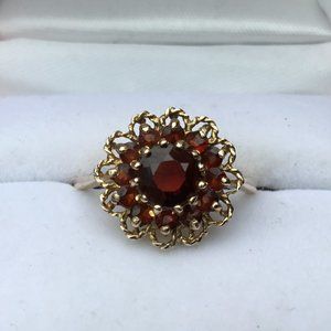 Antique 10kt. Gold Garnet Ring